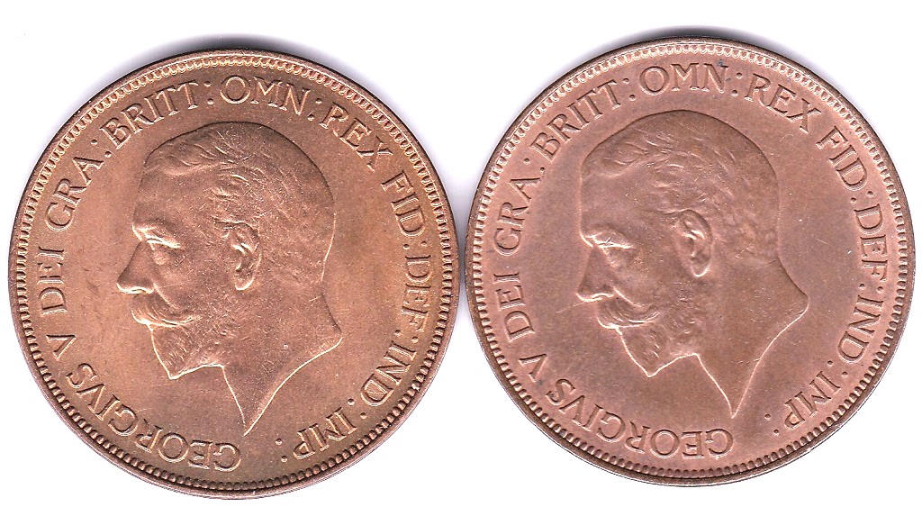 British Pennies 1929, 1935 UNC Lustre. - Image 3 of 3