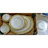 Vintage Losol Ware - (4) serving plates (4) soup bowls(2) serving dishes(one lid missing) with