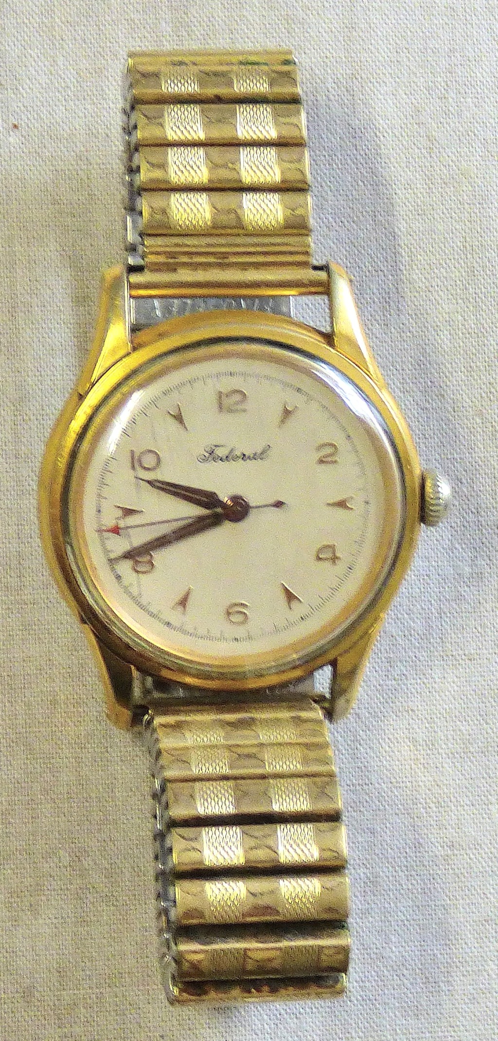 Wrist Watch - Brevete Roamer Federal Wrist Watch, Gold Plated in working order c1930s Sweep hand.