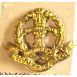 Middlesex regiment - Gilded Brass