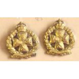 The Inns of Court Regiment - KC Gilt Brass(1947-61) Pair