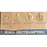 Royal Navy Cap badges and ribbon, Ratings Beret Badge, Petty Officers, Chief Petter Officers,