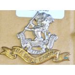 British Modern issue Green Howards XIX Yorkshire Regiment Cap badge. An excellent cap badge (White-