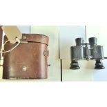 German WWII Officer's Oigee Oigelet binoculars made in Berlin, Germany with 4 1/2x magnification,