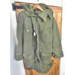 British Army 1955 Cold Weather Jacket, Medium size in Olive Green, with hood.
