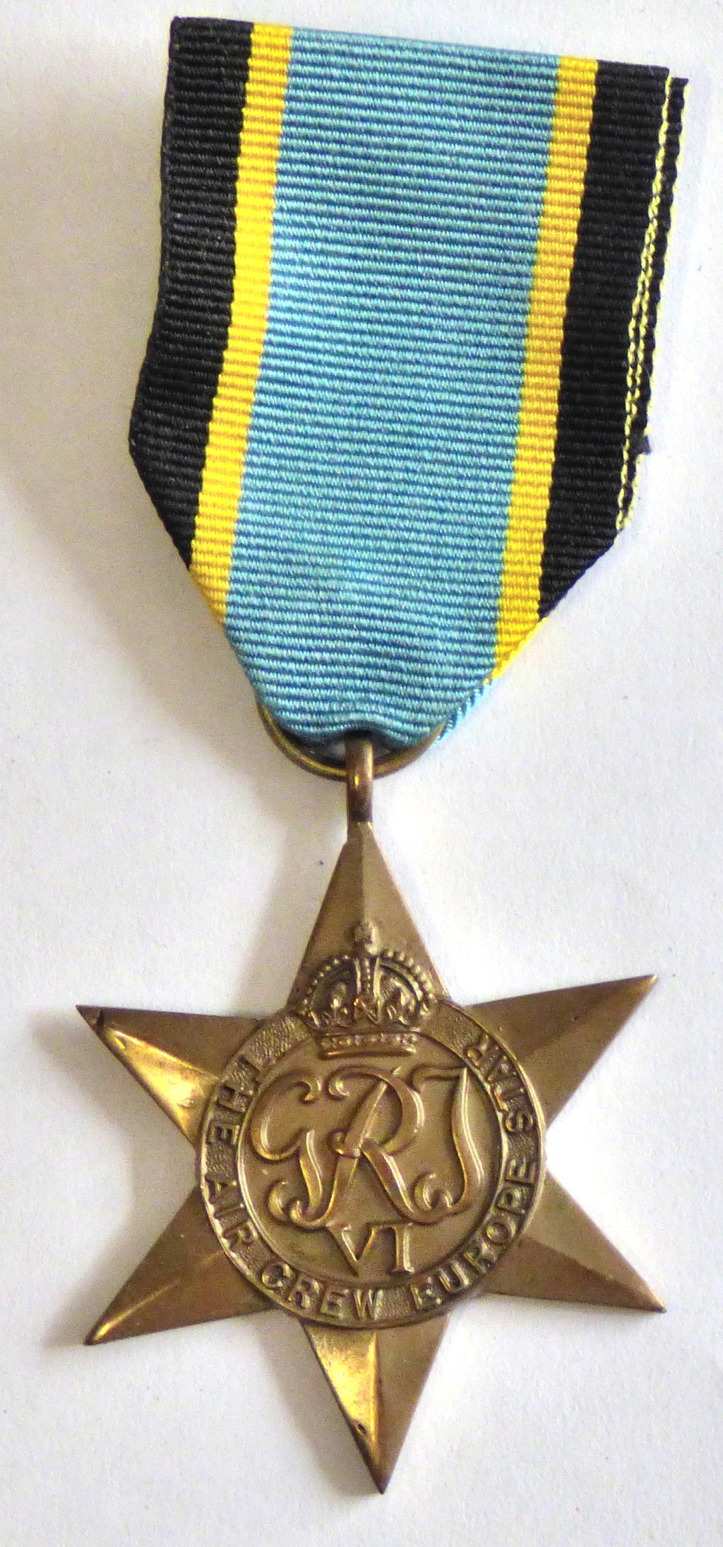 British WWII Air Crew Europe Star - A nice original piece. A scarce medal