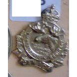 Canada - The Algon Quin Regiment Cap badge- Brass KC