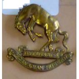 Canada - 14th Canadian Light Horse Cap badge - Brass (14.3mm) wilder 'Free & Fearless'