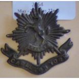 Canada - Carleton & York Officers Cap Badge- Blackened-brass