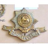 Gloucestershire Regiment - w/m with brass back badge (small sphinx)