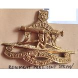 South Africa - Regiment president Steyn (Bloemfontein) Brass