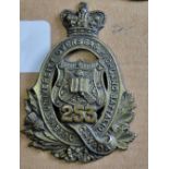 Canada - 253rd Infantry Battalion 1916 (Queens University Highland BN) Cap Badge, Bronzed Copper