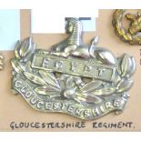 Gloucestershire Regiment - w/m with brass black badge