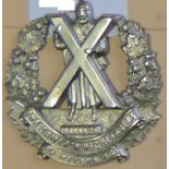 Canada - The Ottawa (Machine Gun) Cameron Highlanders Cap Badge - w/m