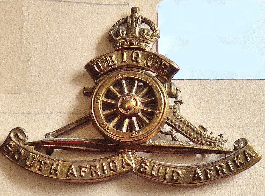 South Africa - South African Artillery Brass (rotating wheel) KC