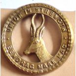 South Africa - Union Defence Force Beret Badge, Gilded, (1940-45)