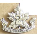 Canada - 30th Infantry Battalion Officers Cap Badge - w/m