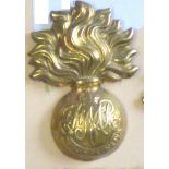 Canada - Canadian Fusiliers Mont Royal Cap Badge - Brass, KC