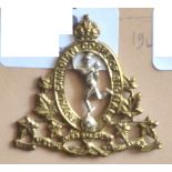 Canada - Royal Canadian Corps of Signals Cap Badge - Bi-Metal KC