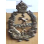 Canada - 5th Infantry Battalion 1914 - Bronze Officers Cap Badge KC