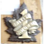 Canada - 7th Infantry Battalion / British Colombia Regiment Cap Badge - Bi-Metal