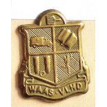 South Africa - W.A.A.S. Badge -V.L.H.D - Brass