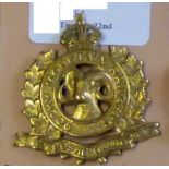 Canada - Royal Mountain Rangers Cap Badge - Brass, KC