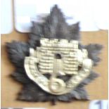 Canada - 6th Infantry Battalion Cap Badge - Bi-Metal