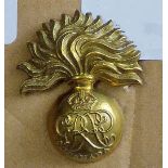 Canada - 87th Infantry Battalion (Canadian Grenadier Guards) Cap Badge - Gilding Metal KC