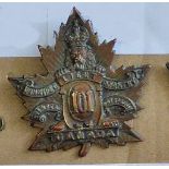 Canada - 101st Infantry Battalion 1915 (Winnipeg Light Infantry) Cap Badge, Copper KC