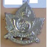 Canada - Saskatoon Light Infantry Light Infantry Cap Badge - w/m, KC