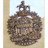 Canada - ? Hussars - Copper