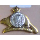 Canada - Royal 22nd Regiment - w/m with brass beaver, KC. Excellent looking badge