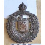 Canada - Lord Strath Cona's Horse (Royal Canadians) 1889 Cap Badge - Blackened Brass KC