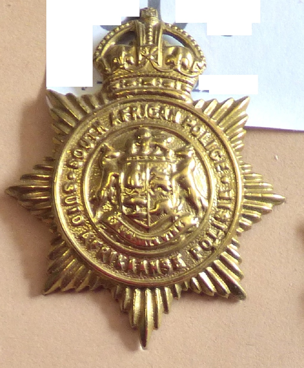 South Africa - South African Police - Brass (1910-1960)