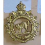 Canada - The Ontario Regiment Cap Badge - Gilt KC