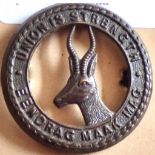 South Africa - Union Defence Force - Beret Badge - Bronzed (1940-45)