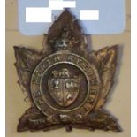 Canada - The Perth/Canadian Regiment Cap Badge Cap Badge - Bronze KC