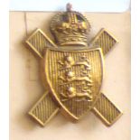 Royal Jersey Militia Light Infantry - 11th Battalion Hampshire Regiment 1840-1949, Brass KC(T)