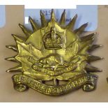 Canada - The Westminster Regiment Cap badge - Brass KC