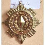 South Africa - 7th Infantry - The Kimberley Regiment - Gilded Brass