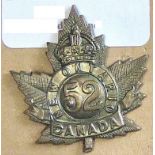 Canada - 52nd Infantry Battalion Cap Badge - Bronzed Brass KC