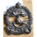 Canada - 11th Infantry Battalion Officers Cap Badge- Bronze KC