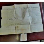 Noprfolk-1811 Probate and last will and testament of William Hoste Esq., deceased-A fine vellum