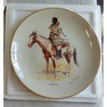 Plate - Frederic Remington 1861-1909 - Fine bone china "A Breed" size 10.1/2" in excellent