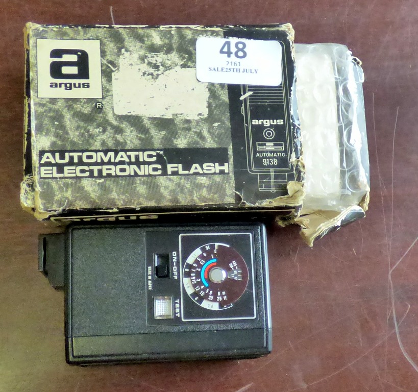 Argus 9138 Automatic flash 9138, as new in original box with instructions