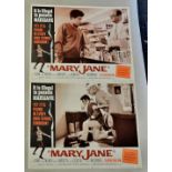 Film Lobby Posters (2 different, 14" x 11"), Mary Jane (1968). Stars Fabian, Diane McBain and