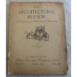 The Architectural Review 1929 January no 386;cover tear and toned; includes The Craftsmanship