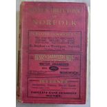 Kelly's Directory of Norfolk 1933 with coloured map some foxing fair