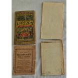 Maps - Bacons Cycling + Motoring London District; Surrey; peninsular Campaign map, Well used,